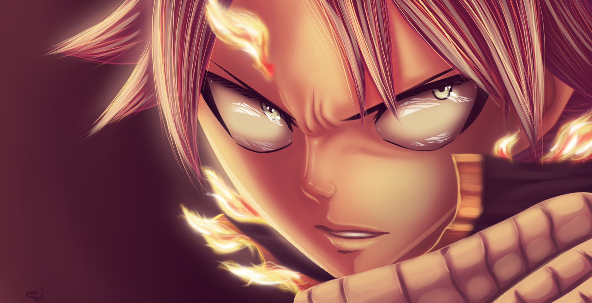 Natsu Dragneel Anime Art Wallpapers