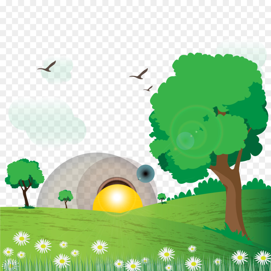 Nature Background Drawing