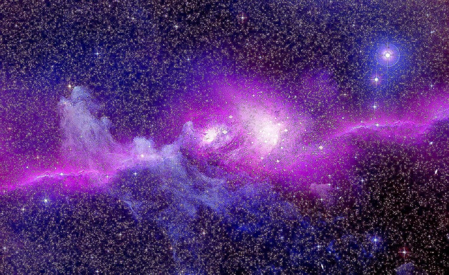 Nebula Indigo Wallpapers