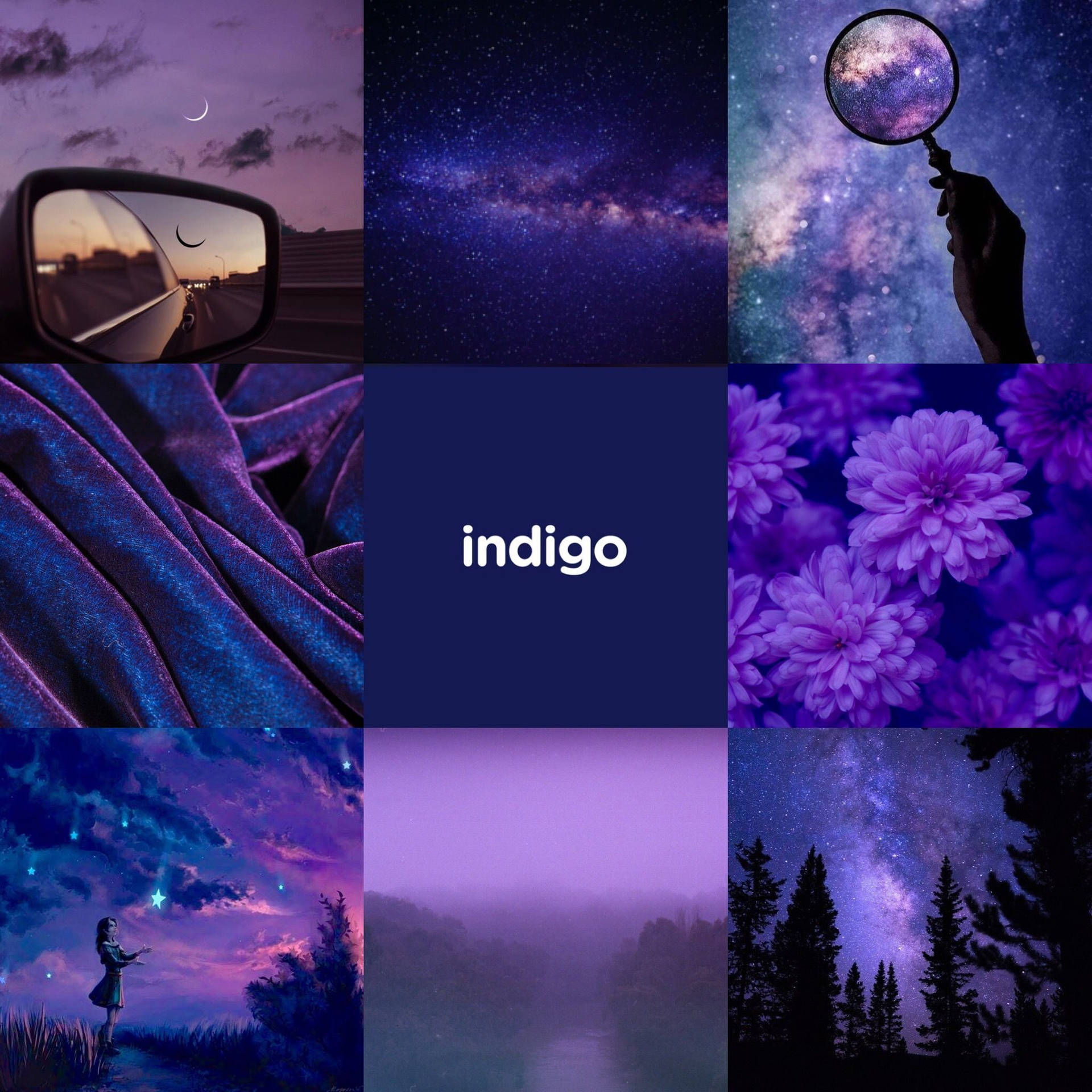 Nebula Indigo Wallpapers