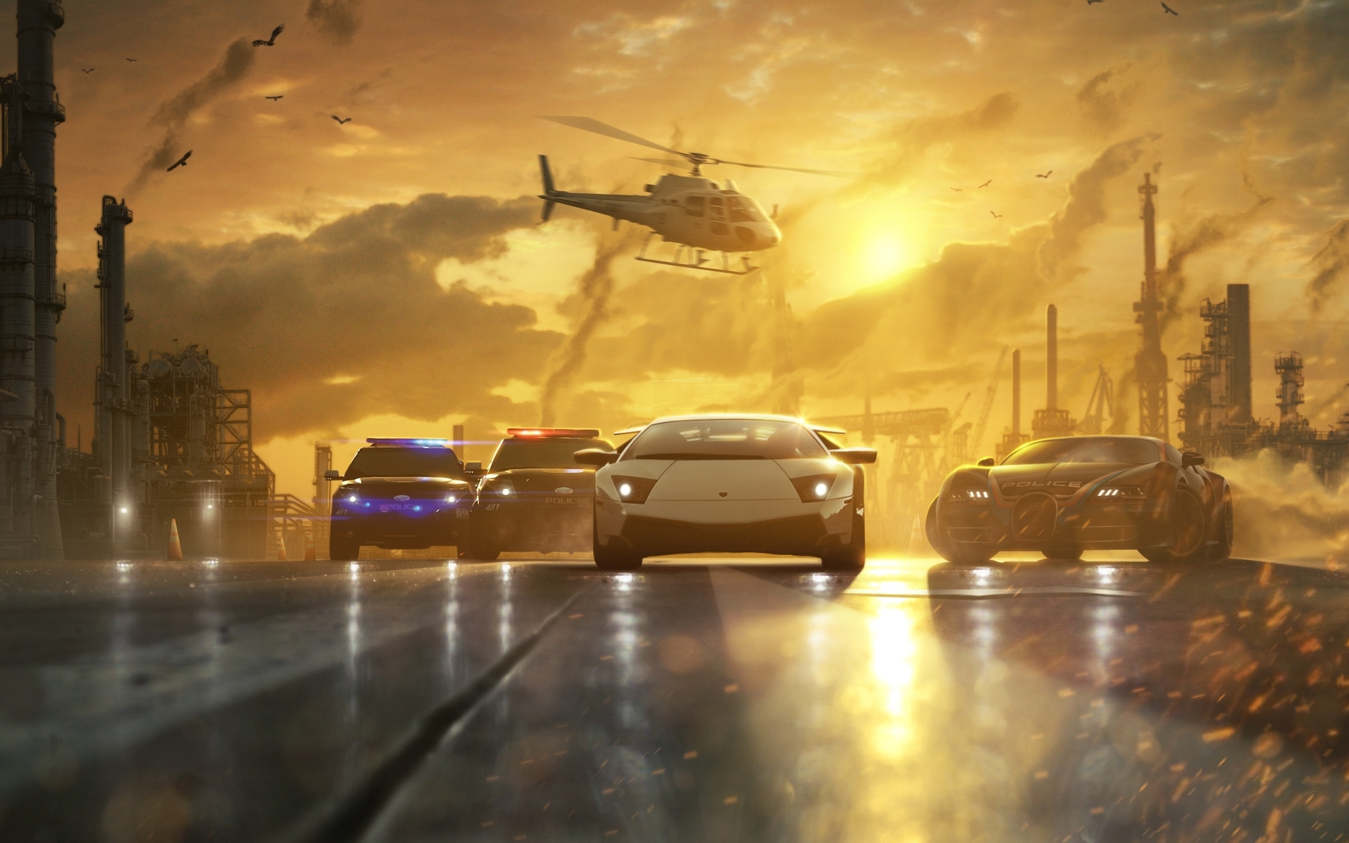 Need for Speed Hot Pursuit Police Chase Wallpapers