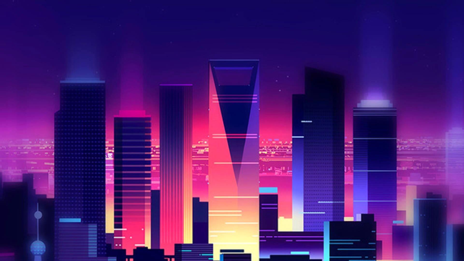 Neon 80S Future Wallpapers