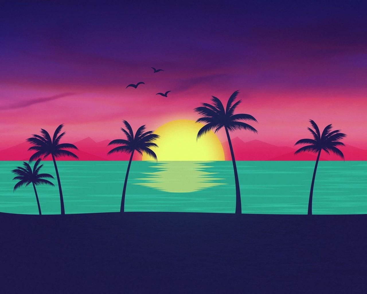 Neon Beach Wallpapers