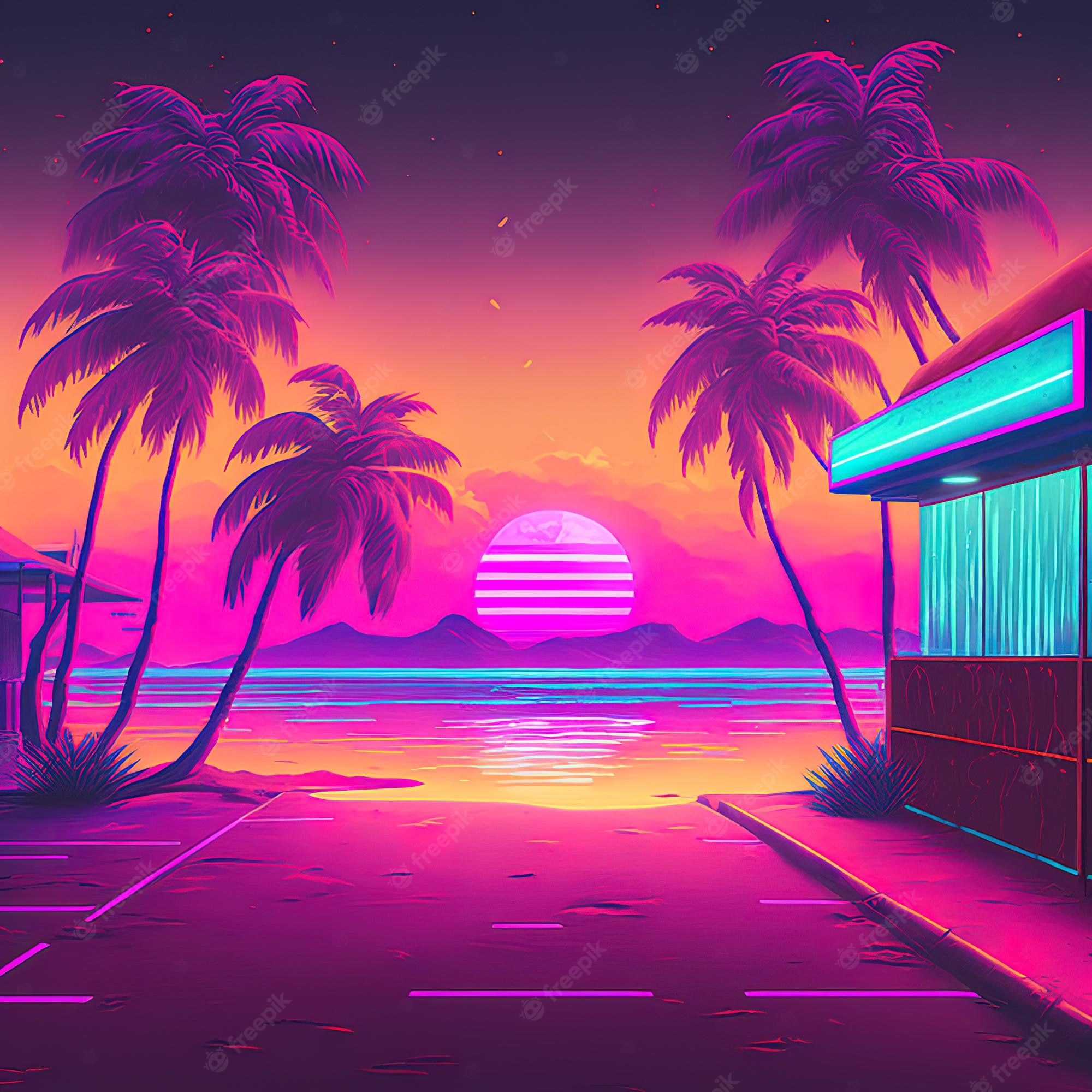 Neon Beach Wallpapers