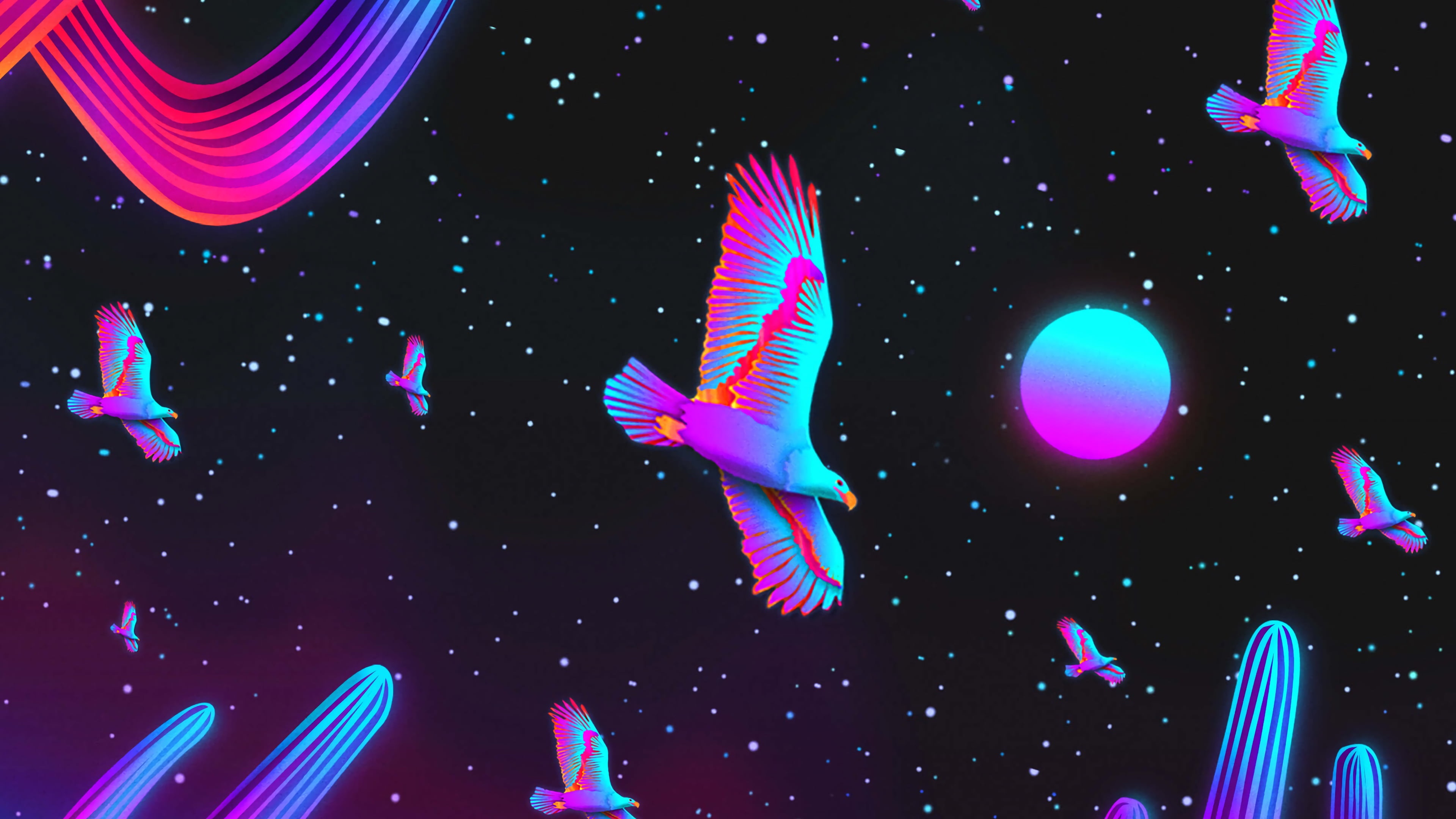 Neon Bird Wallpapers