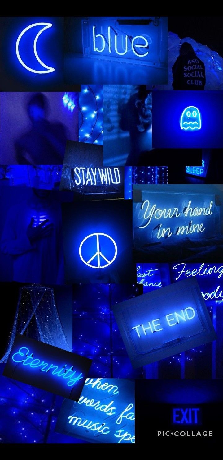 Neon Blue Aesthetic Wallpapers