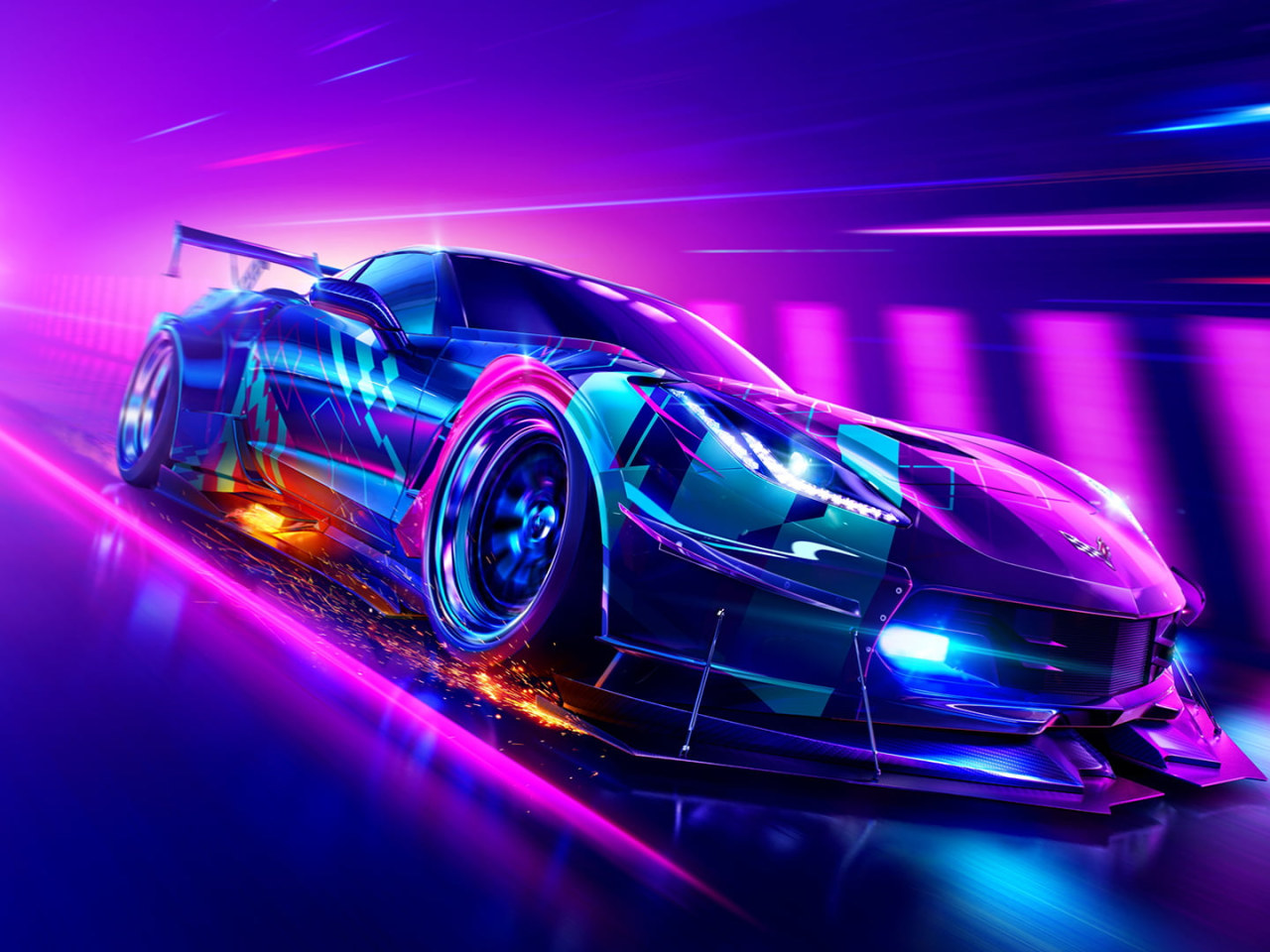 Neon Blue Car Wallpapers