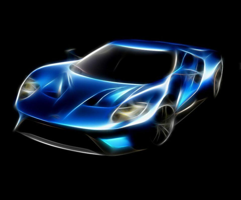 Neon Blue Car Wallpapers