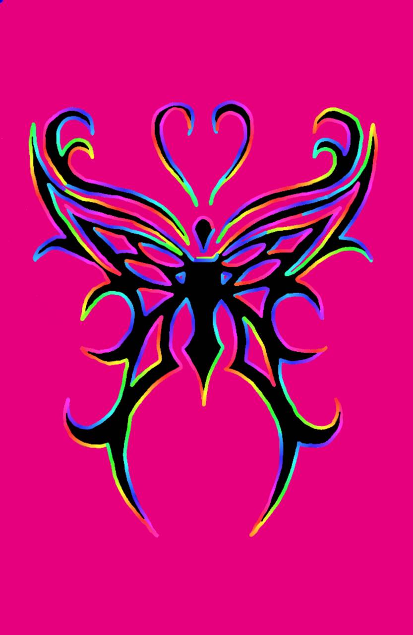 Neon Butterfly Iphone Wallpapers