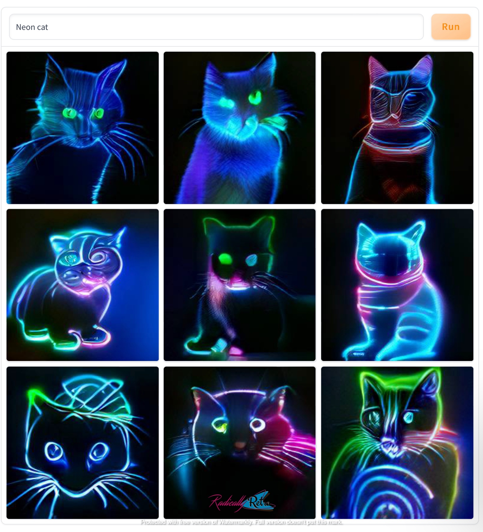 Neon Cat Hd Wallpapers