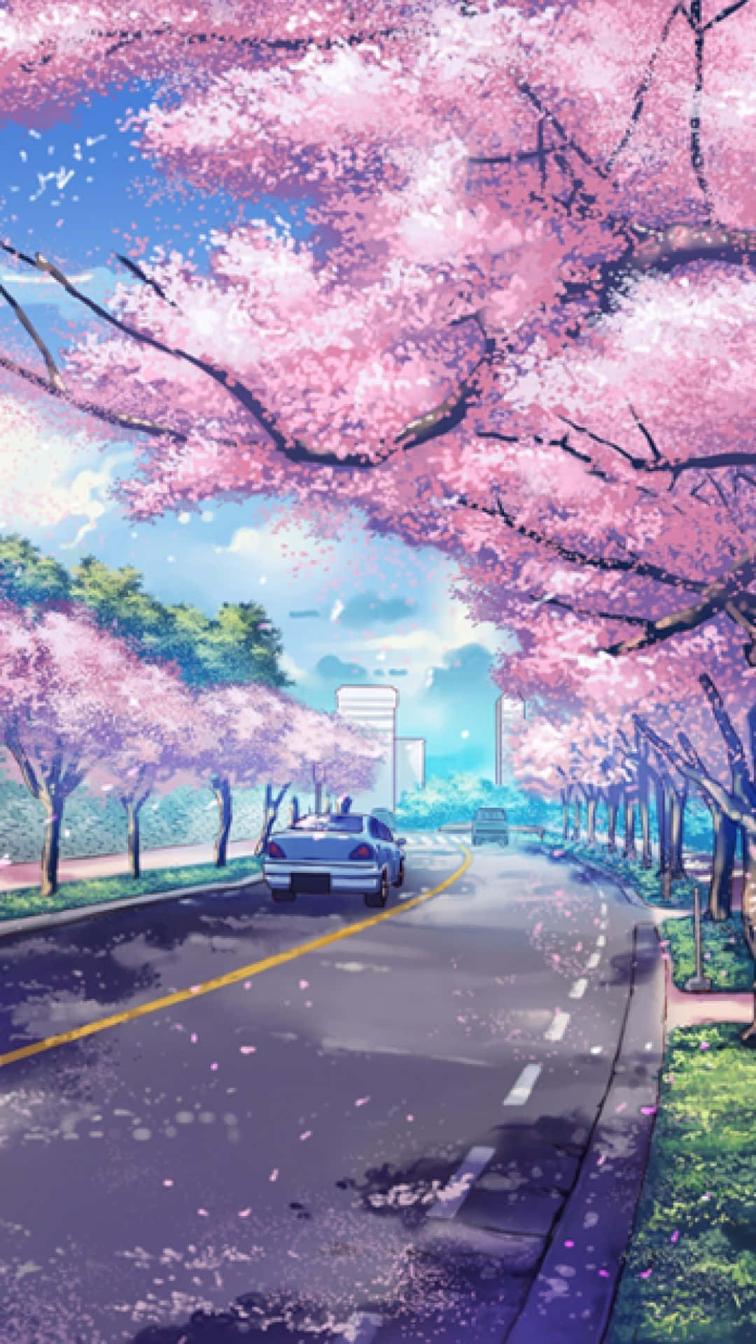 Neon Cherry Blossom Wallpapers