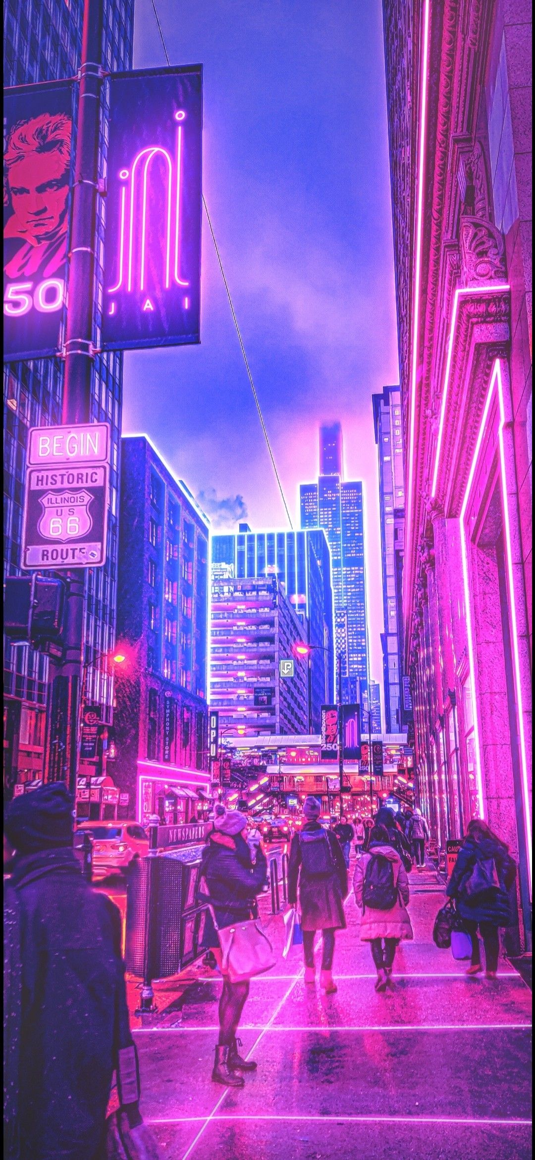 Neon City Aesthetic Wallpapers