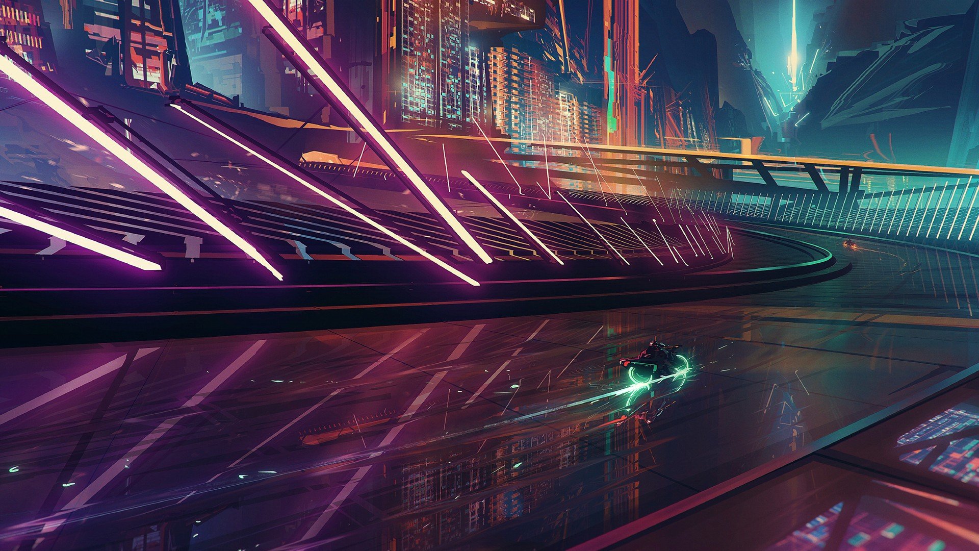 Neon City Cyberpunks Wallpapers