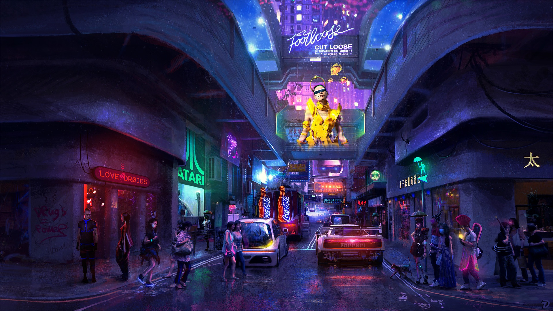 Neon City Cyberpunks Wallpapers