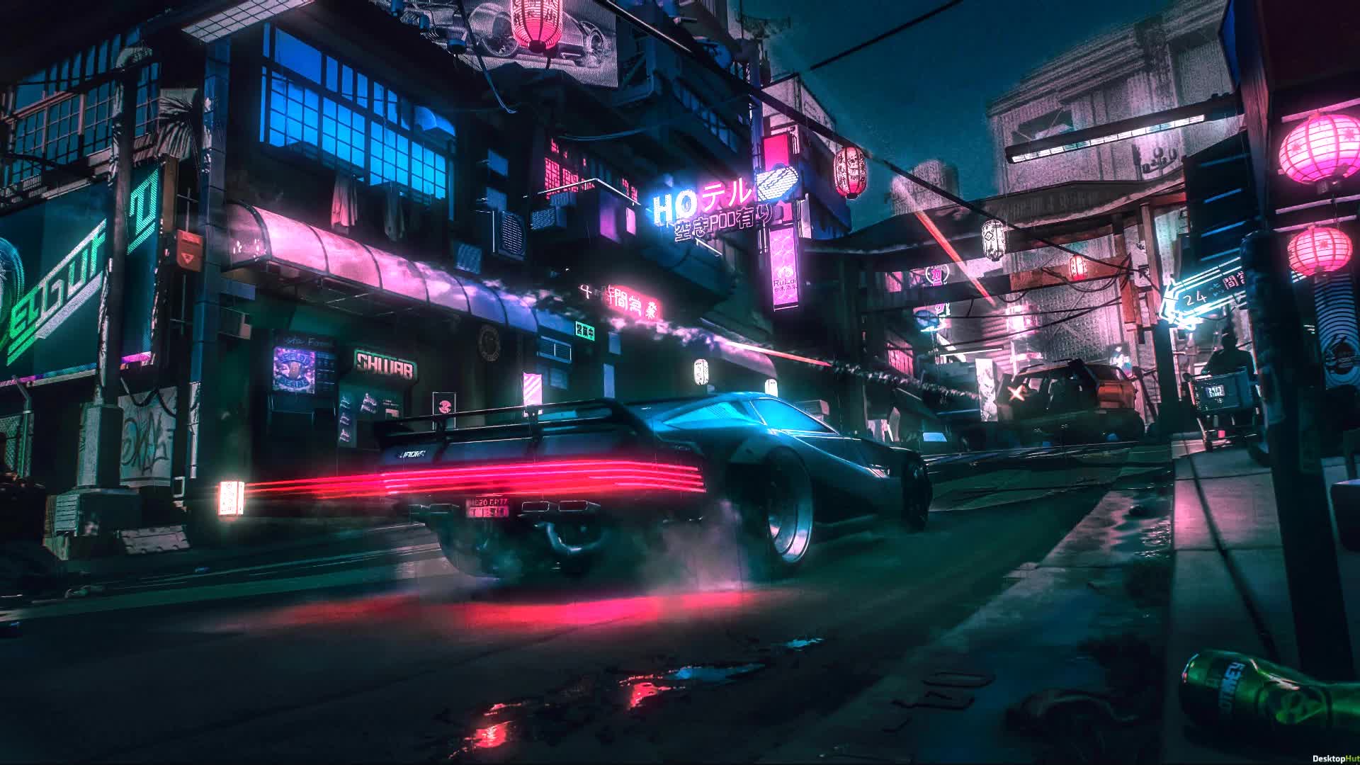 Neon City Cyberpunks Wallpapers