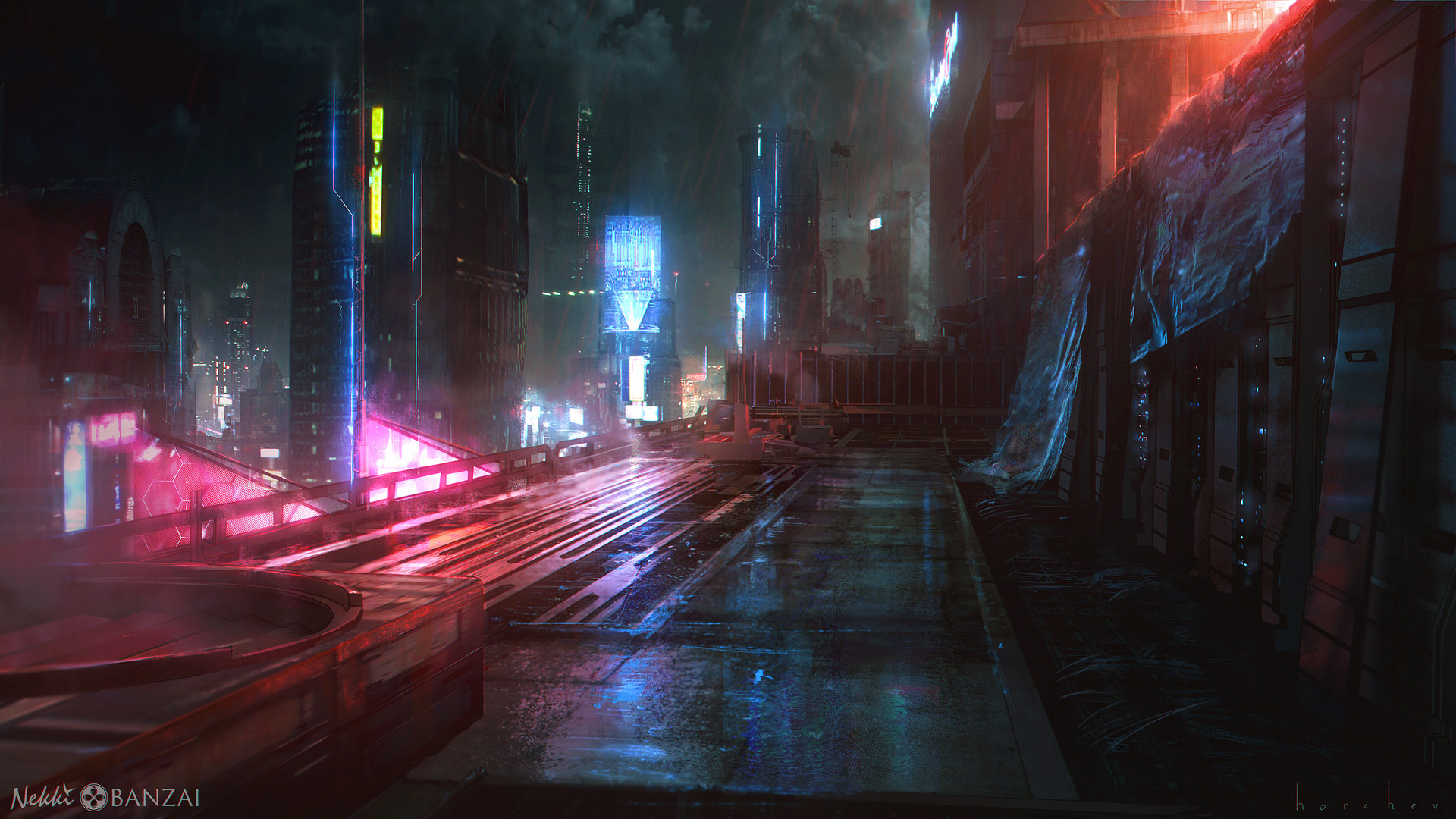 Neon City Cyberpunks Wallpapers