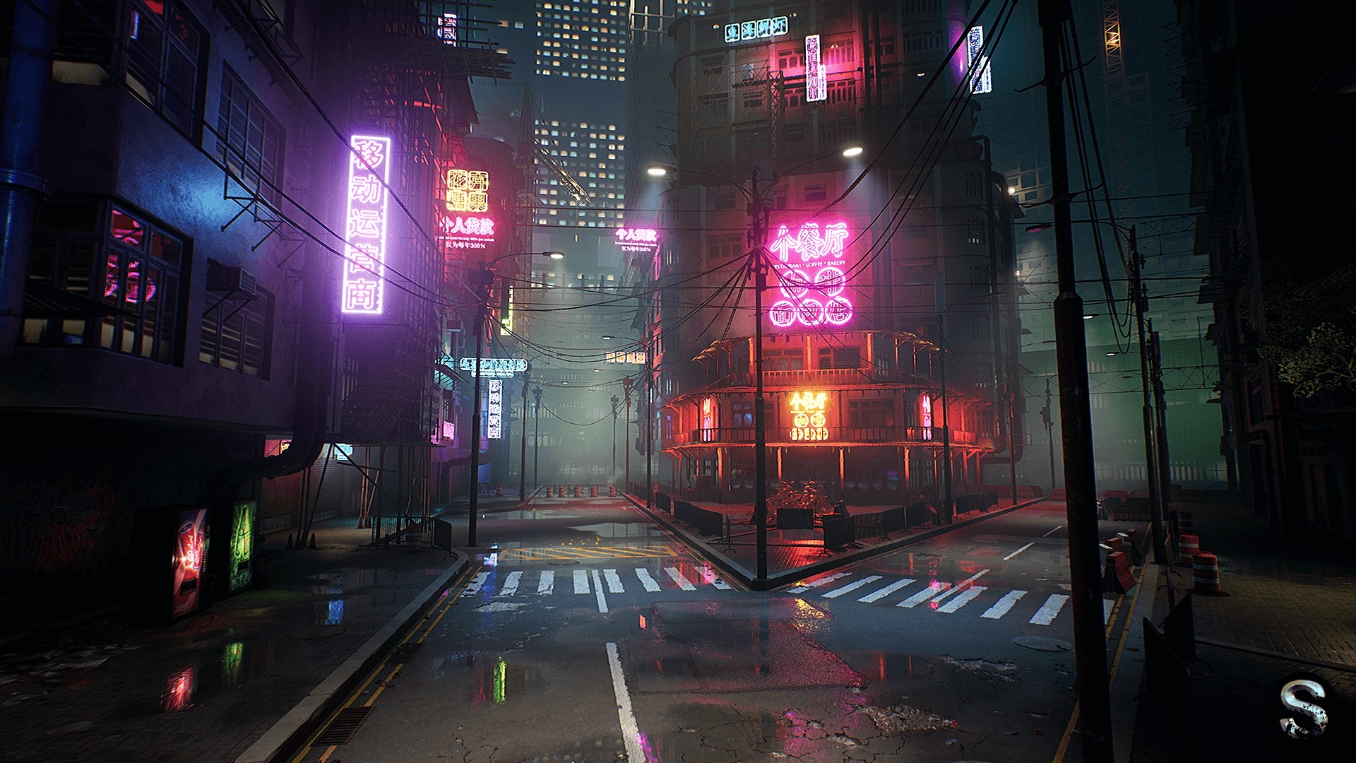 Neon City Cyberpunks Wallpapers