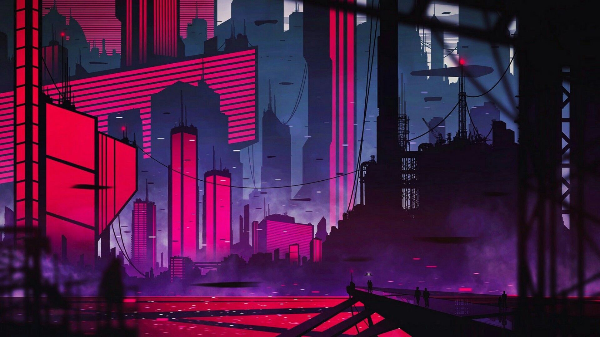 Neon City Lights Wallpapers