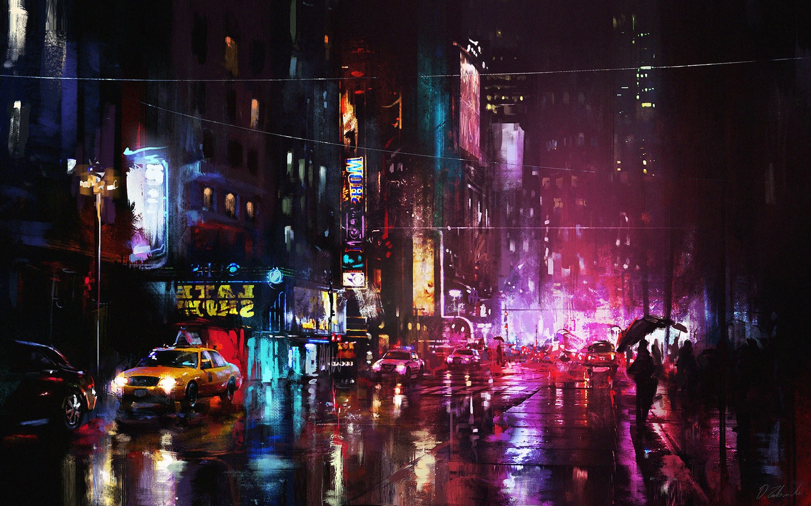 Neon City Lights Wallpapers