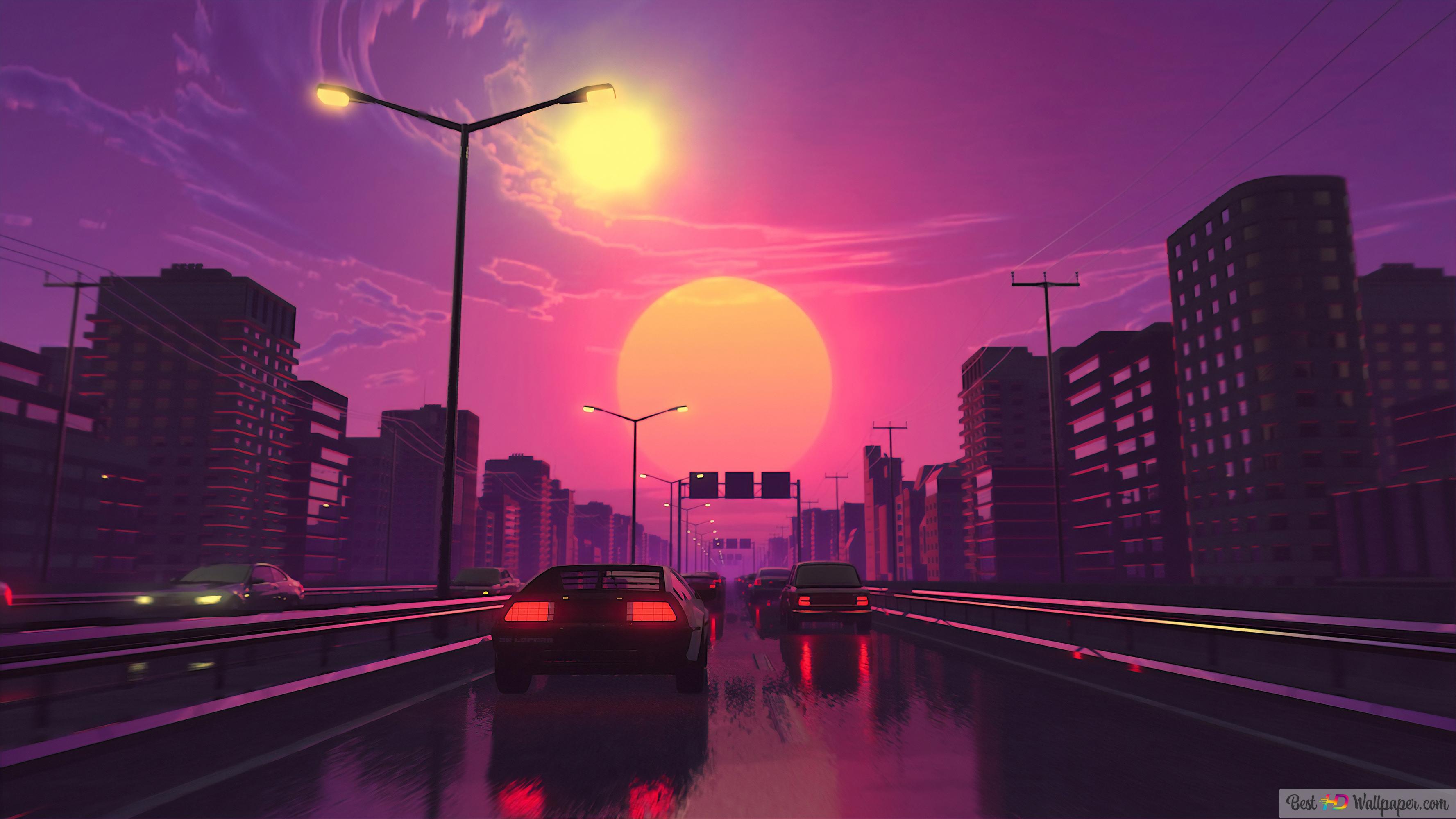 Neon City Vaporwave Wallpapers