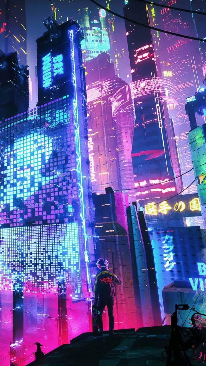 Neon City Vaporwave Wallpapers