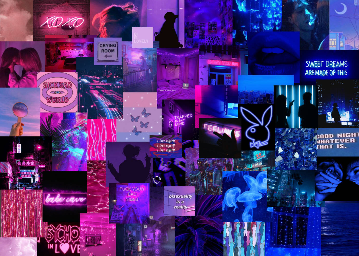 Neon Collage Wallpapers