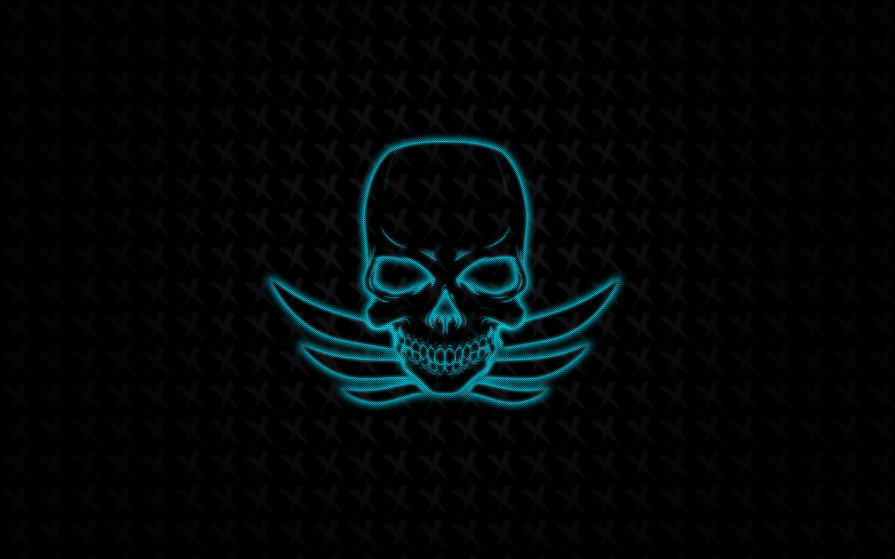 Neon Color Minimalist Skull Wallpapers