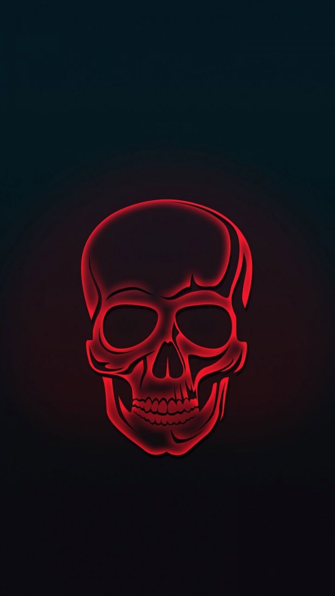 Neon Color Minimalist Skull Wallpapers