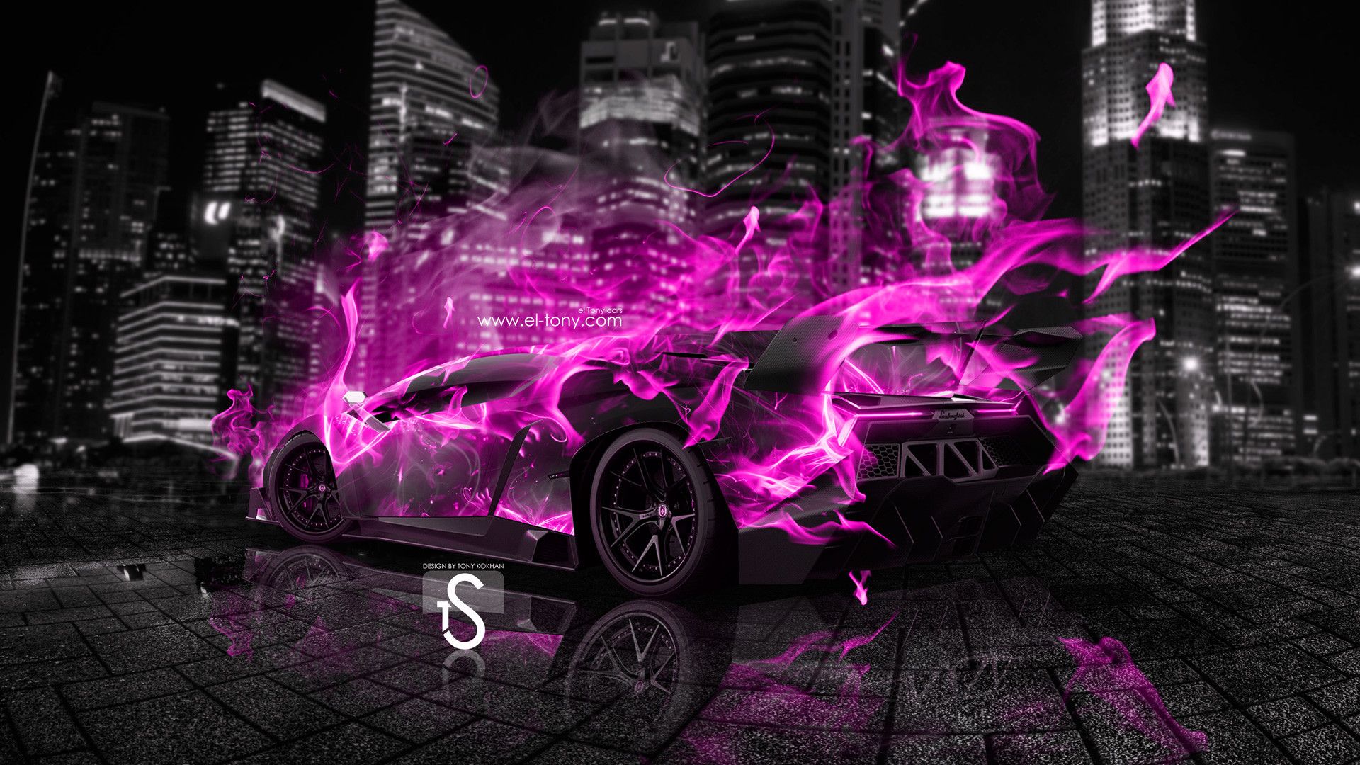 Neon Cool Pink Lamborghini Wallpapers