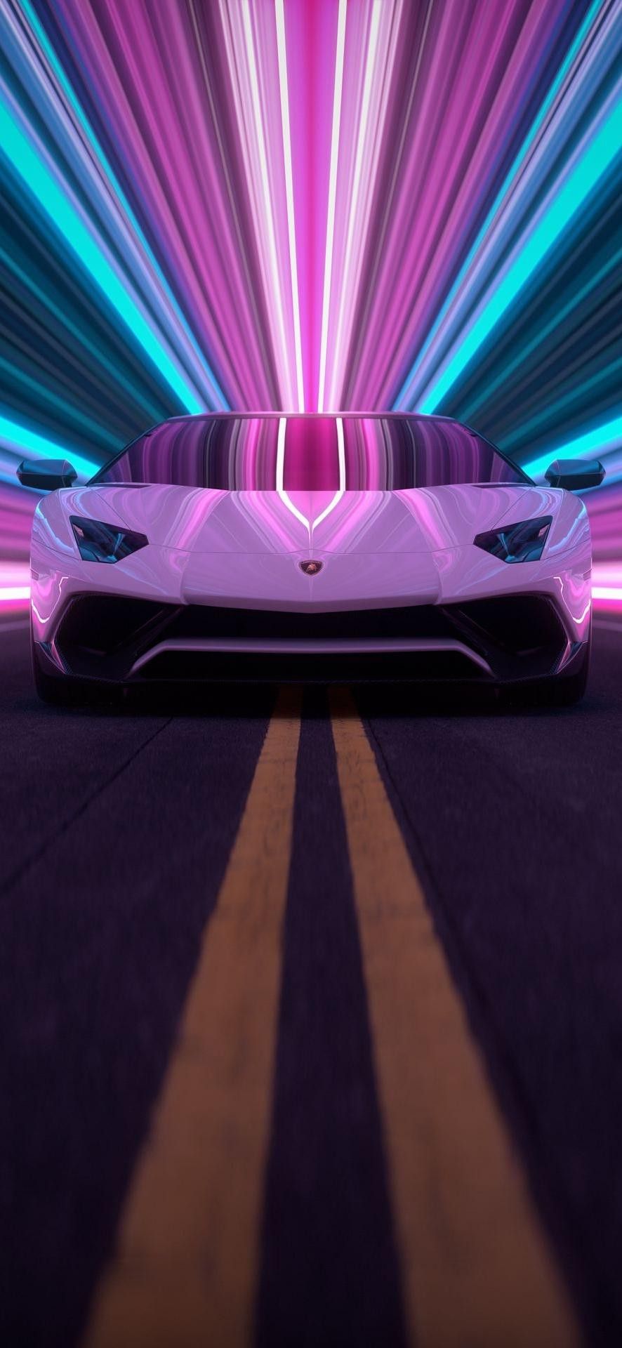 Neon Cool Pink Lamborghini Wallpapers