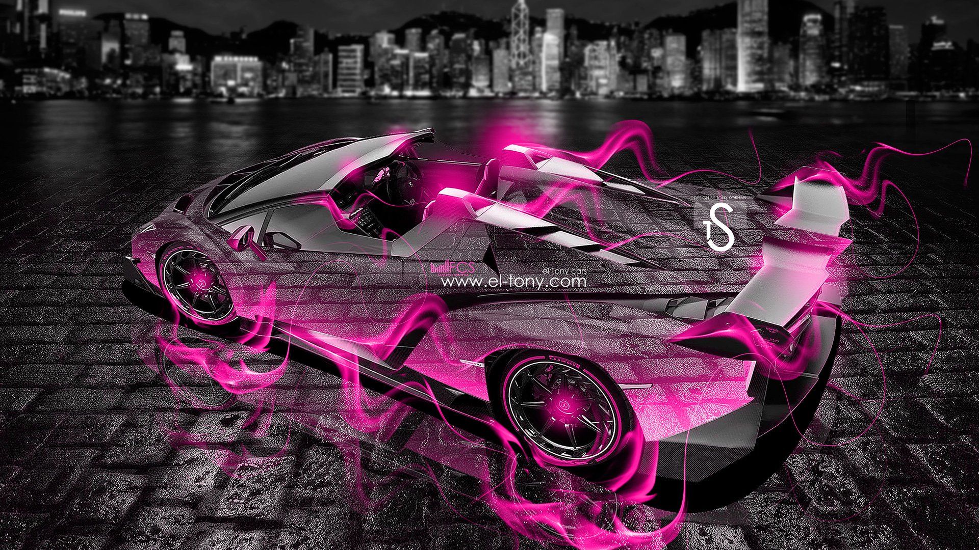 Neon Cool Pink Lamborghini Wallpapers