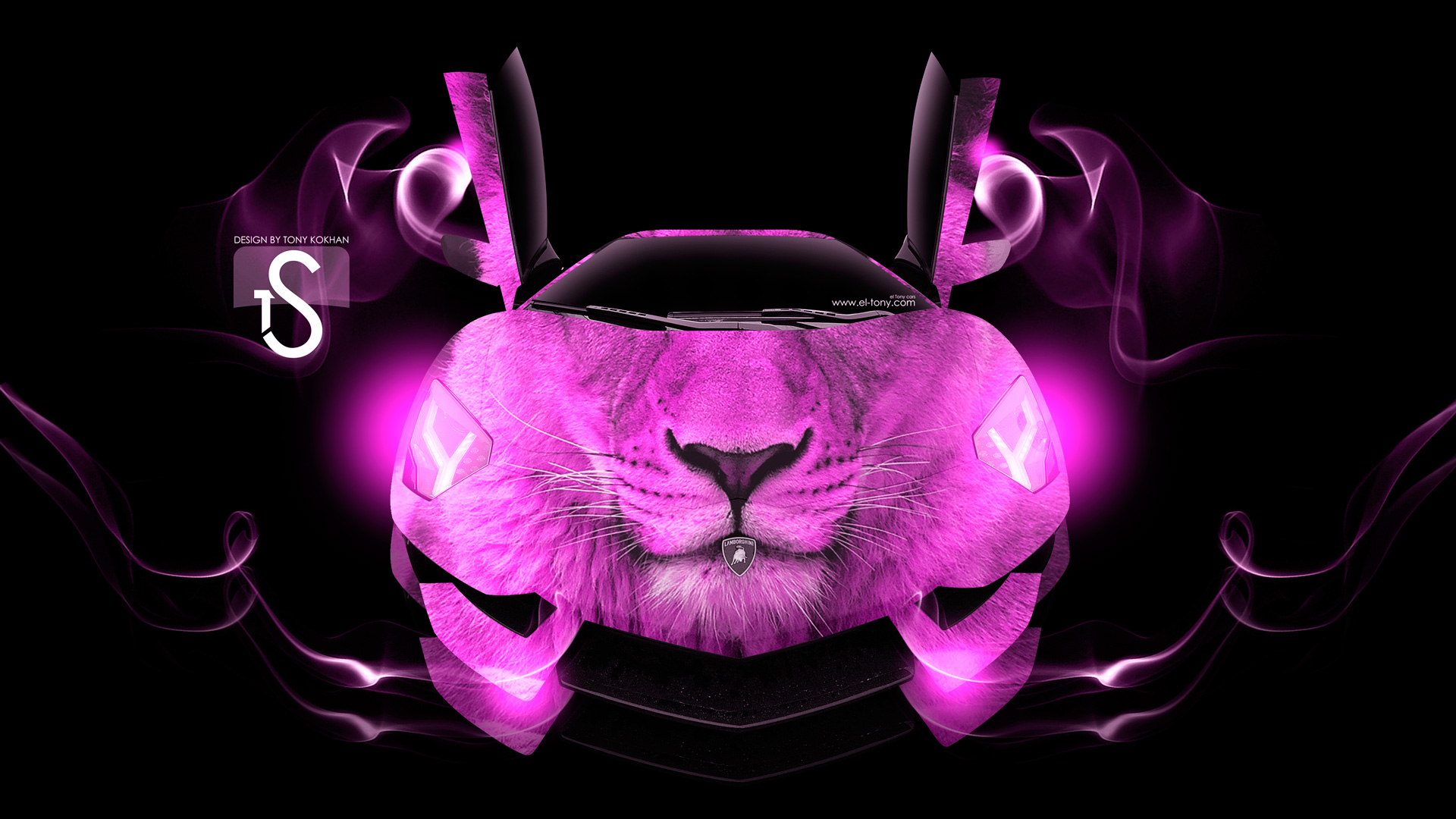 Neon Cool Pink Lamborghini Wallpapers