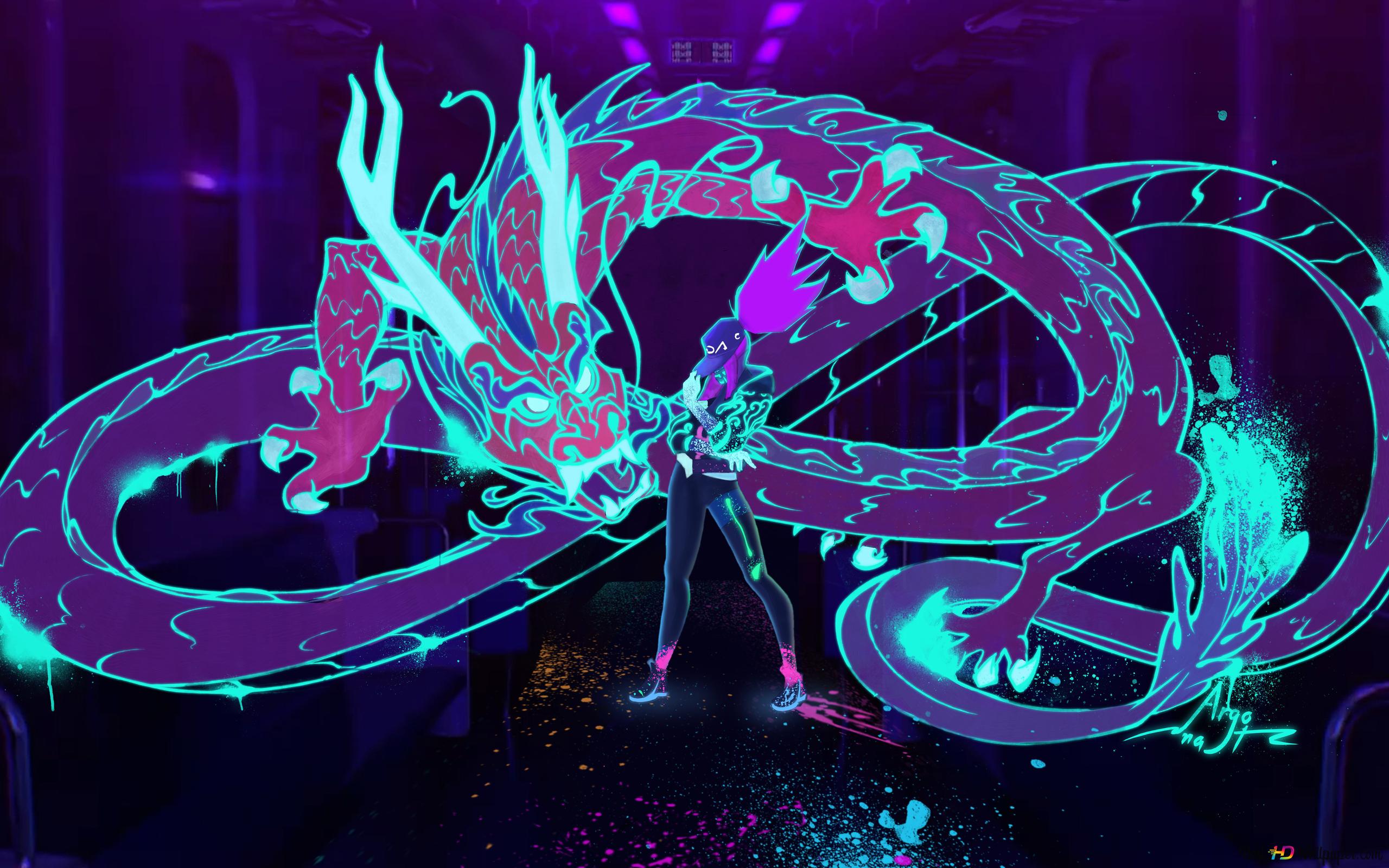 Neon Dragon Wallpapers