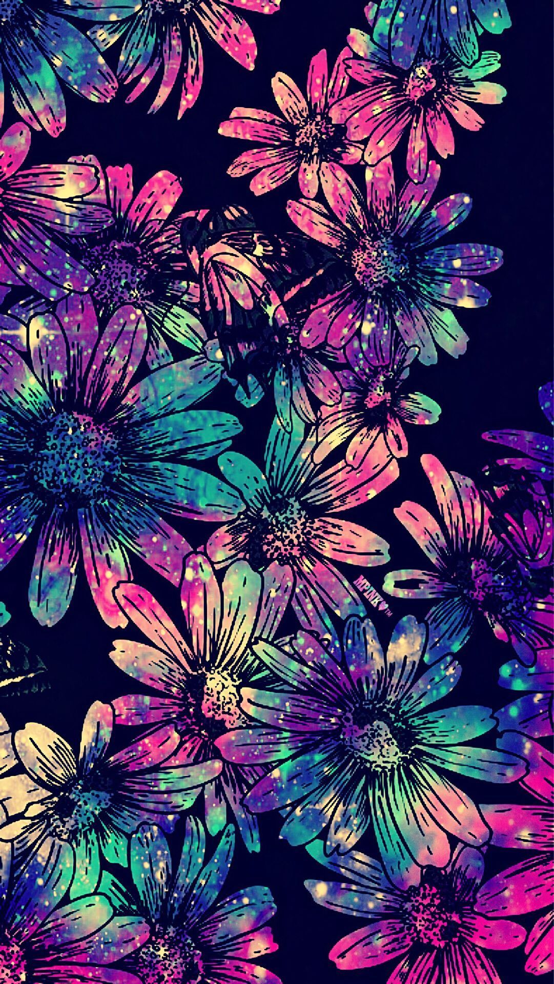 Neon Flowers Wallpapers