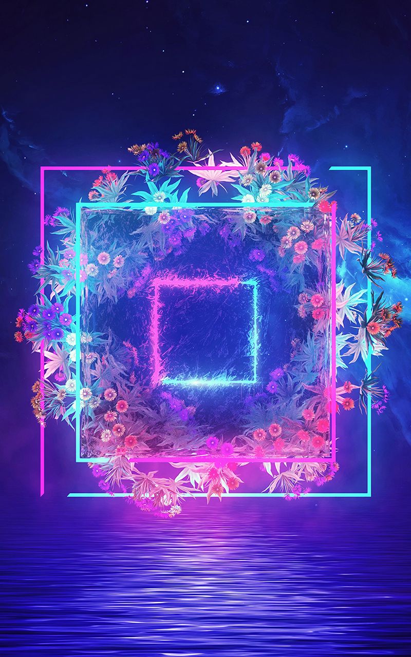 Neon Flowers Wallpapers