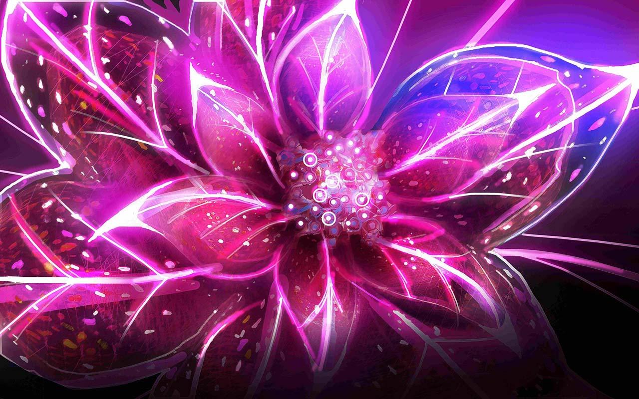 Neon Flowers Wallpapers