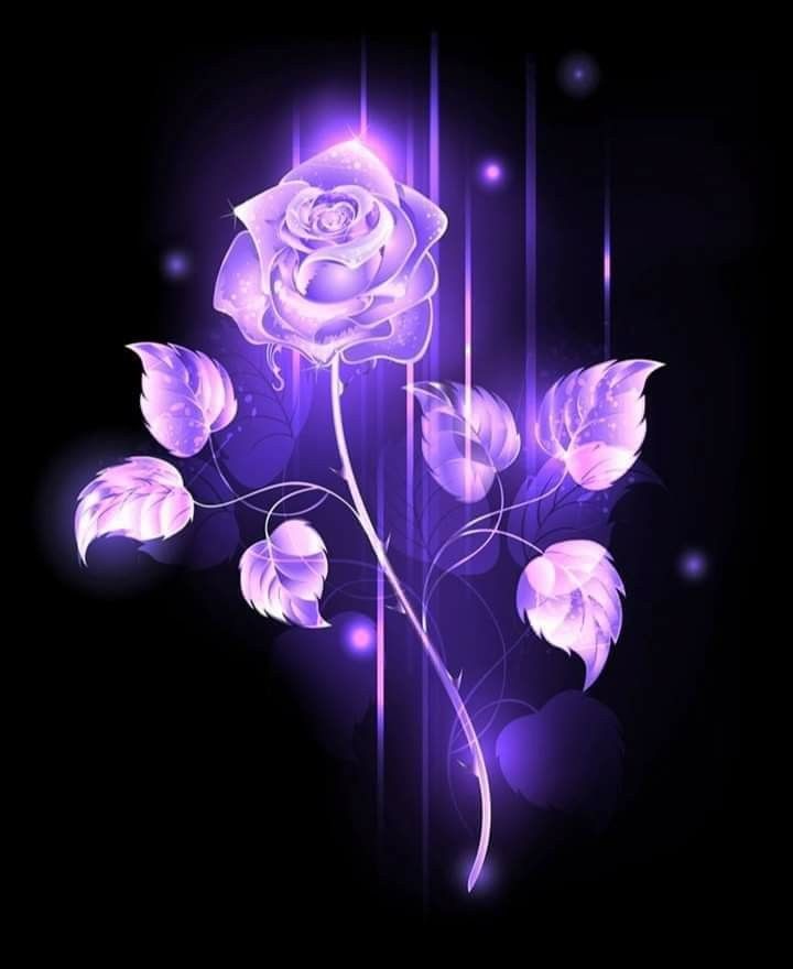 Neon Galaxy Flower Wallpapers