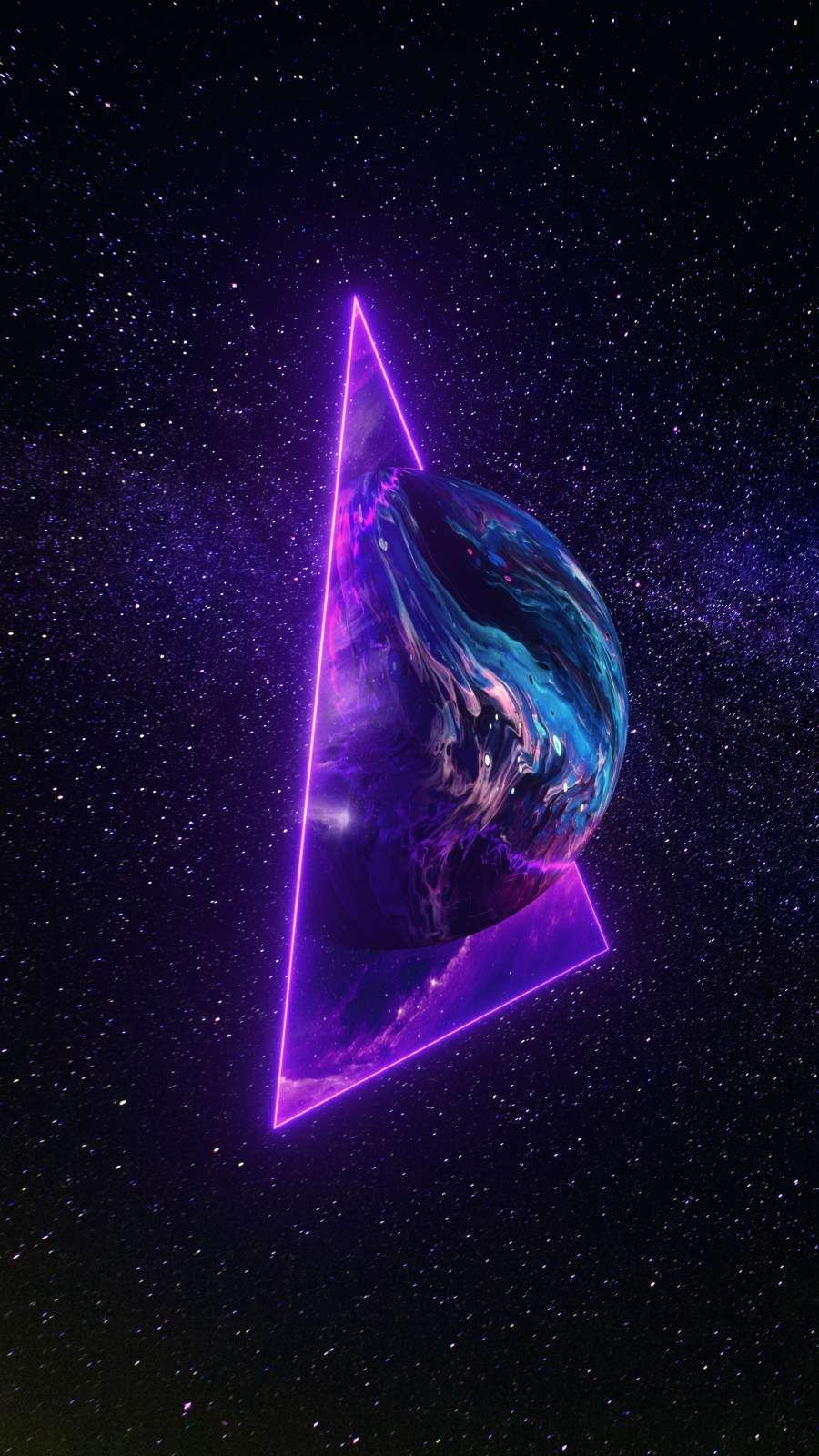 Neon Galaxy Wallpapers