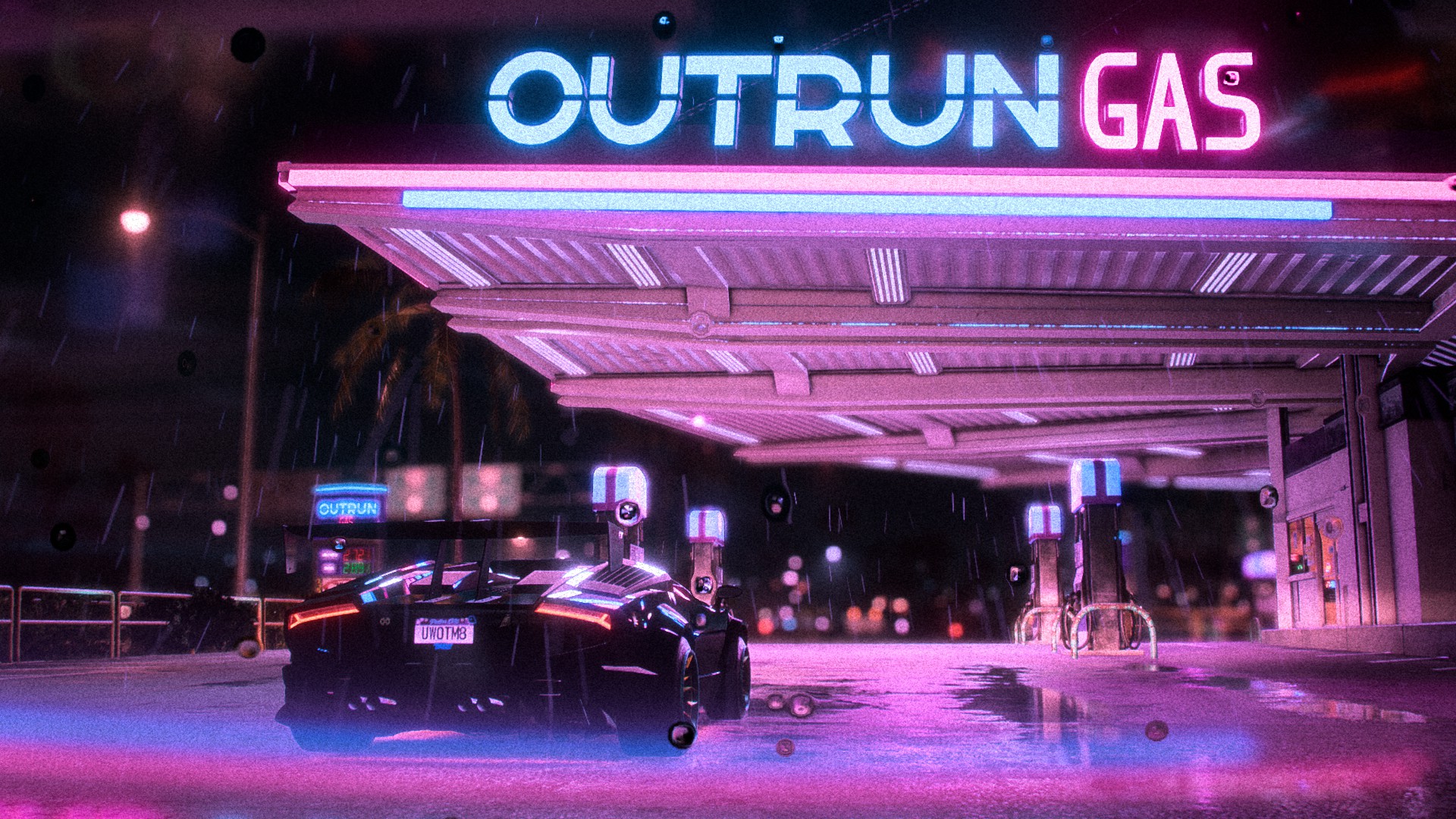 Neon Gas Station Wallpapers