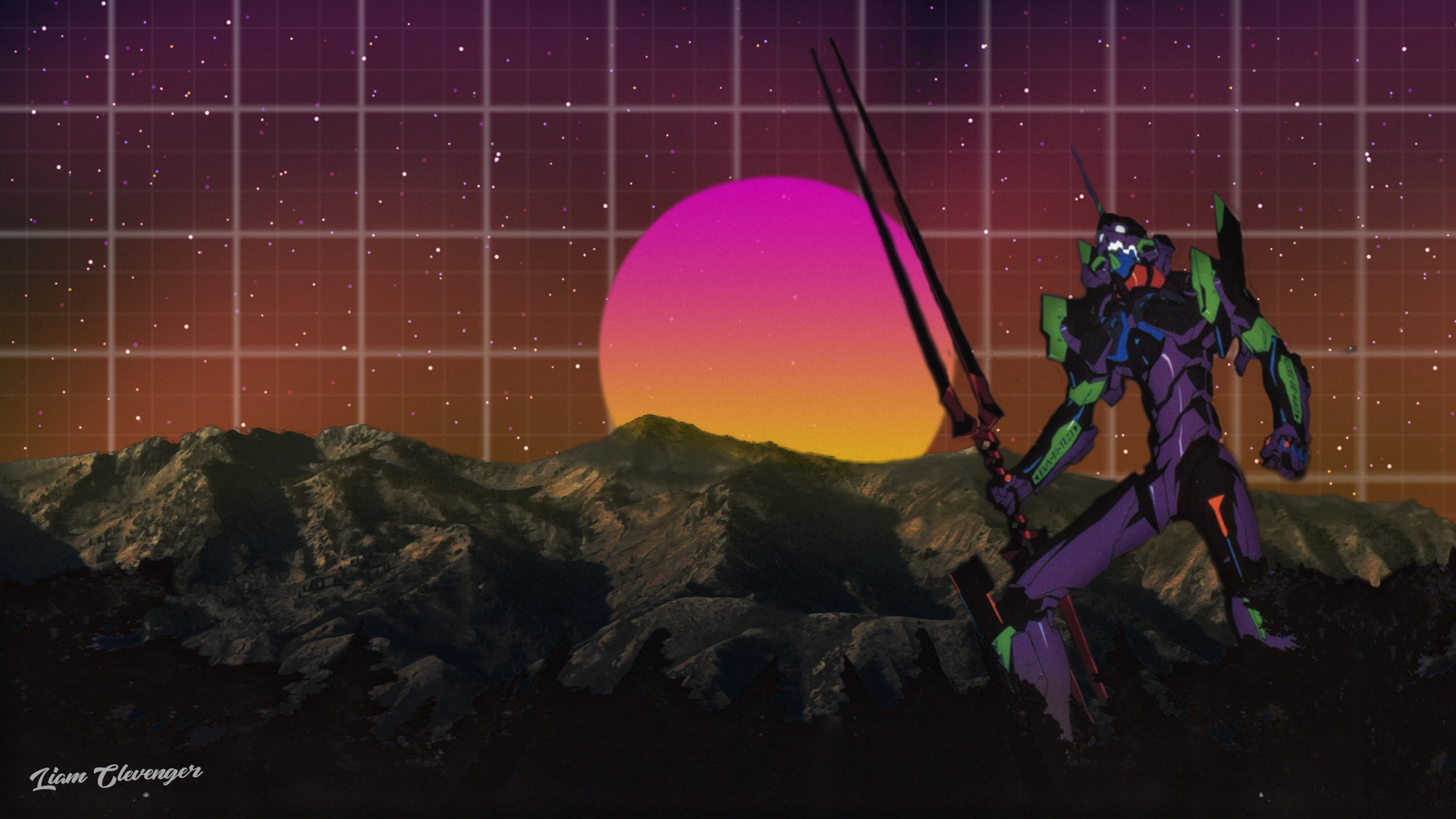 Neon Genesis Evangelion Vaporwave Wallpapers