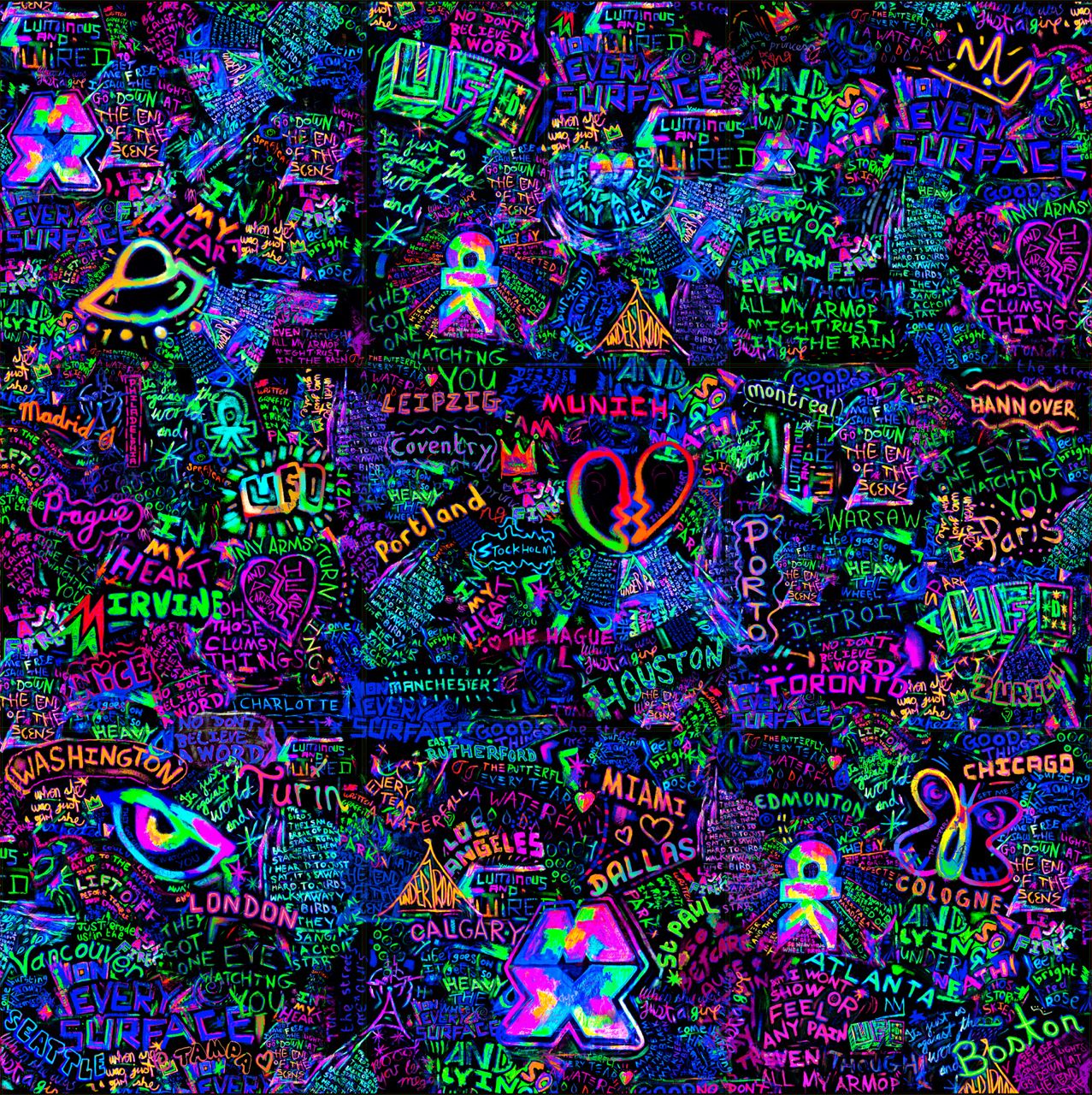 Neon Graffiti Art Wallpapers