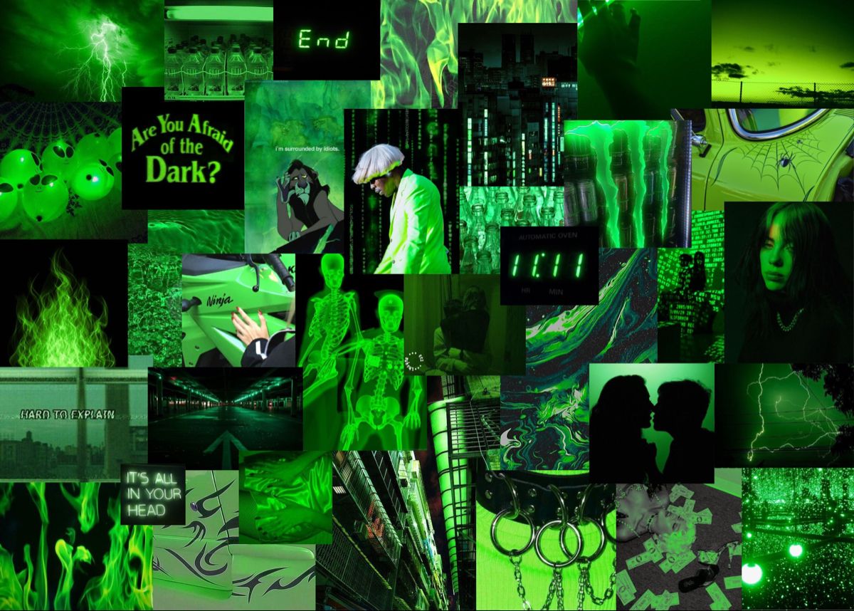 Neon Green Aesthetic Desktop Wallpapers