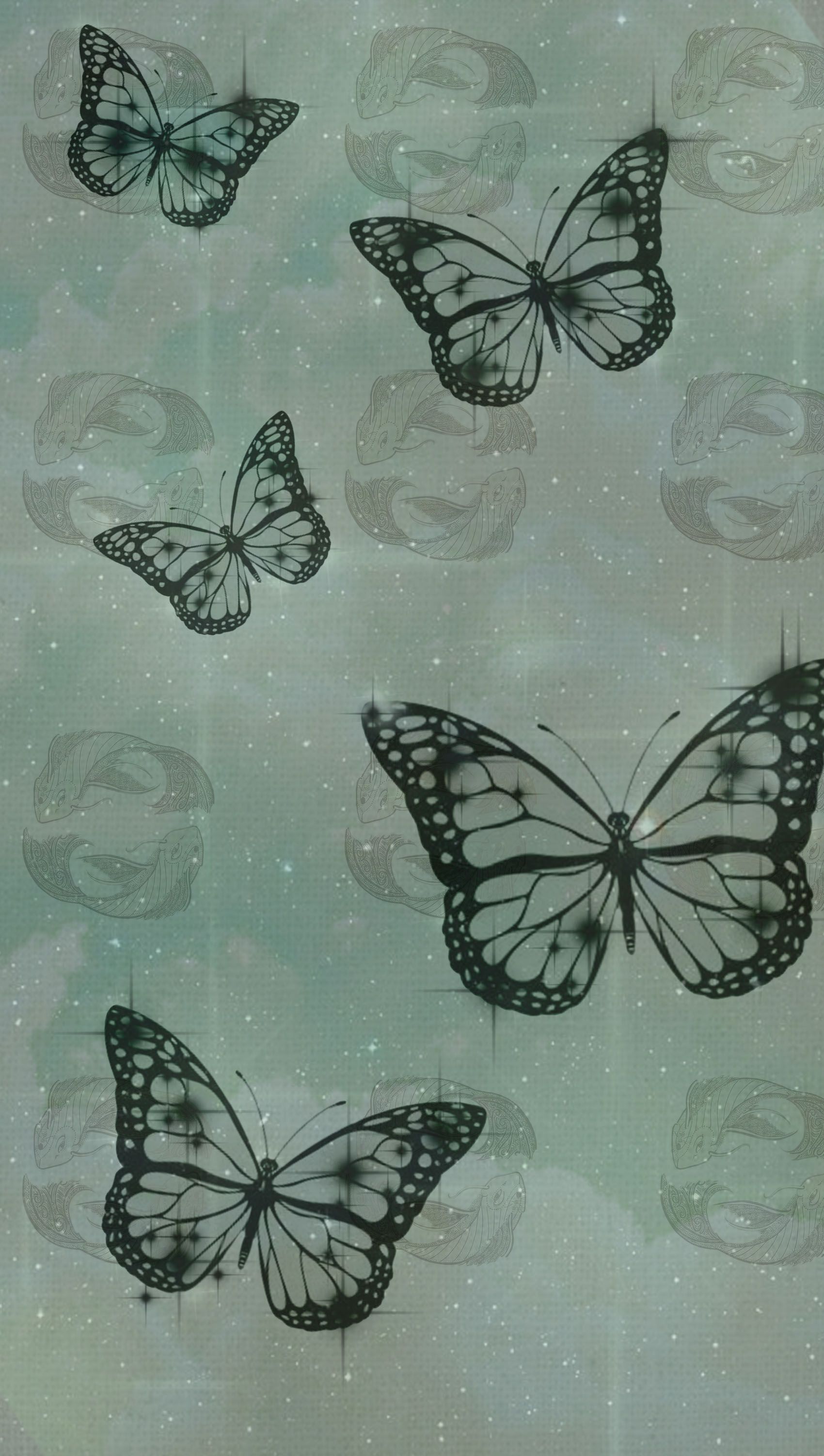 Neon Green Butterflies Wallpapers