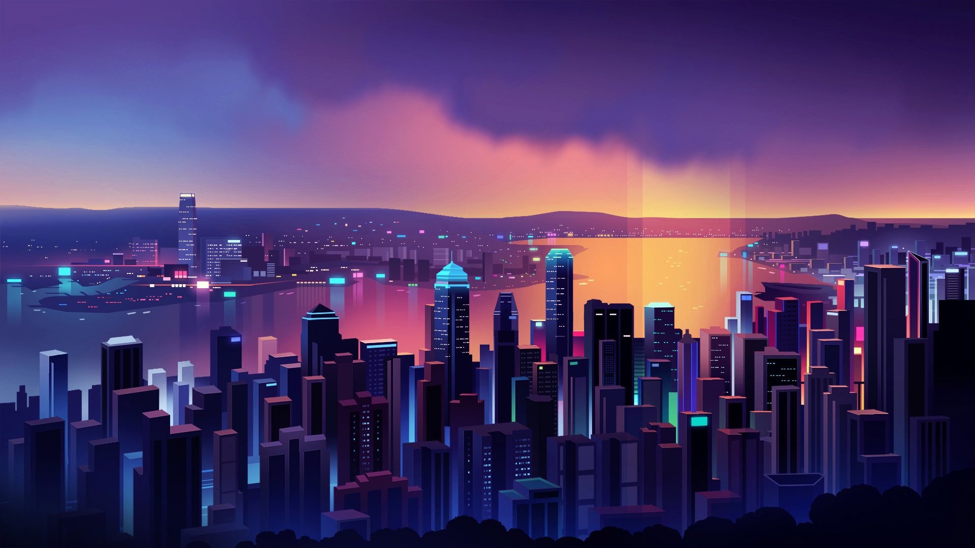 Neon Hong Kong Wallpapers