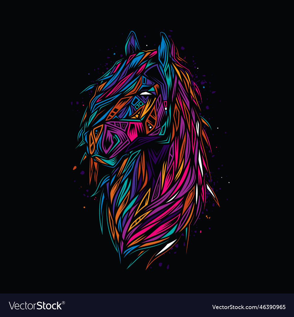 Neon Horses Wallpapers