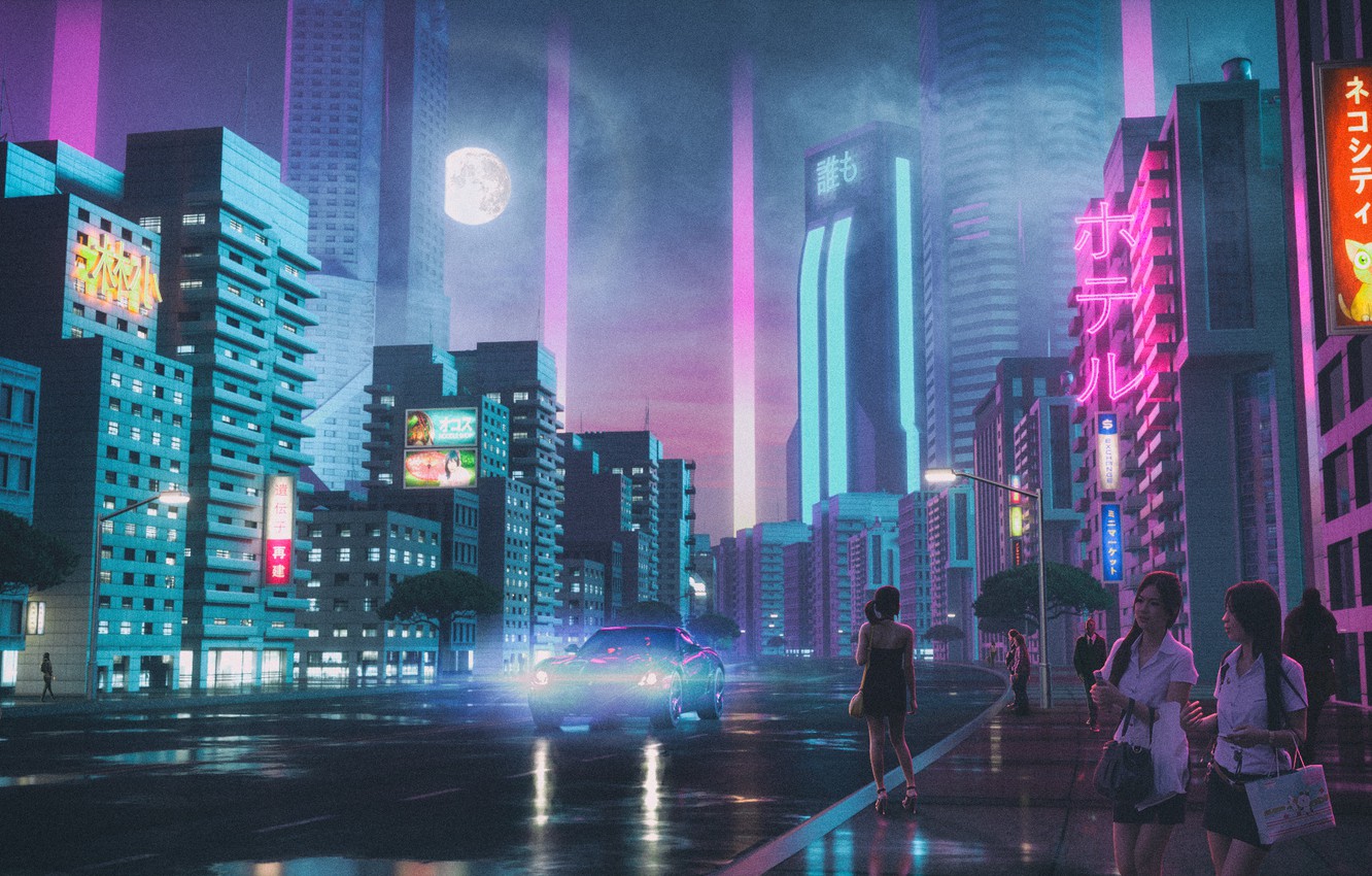 Neon Japanese City Wallpapers