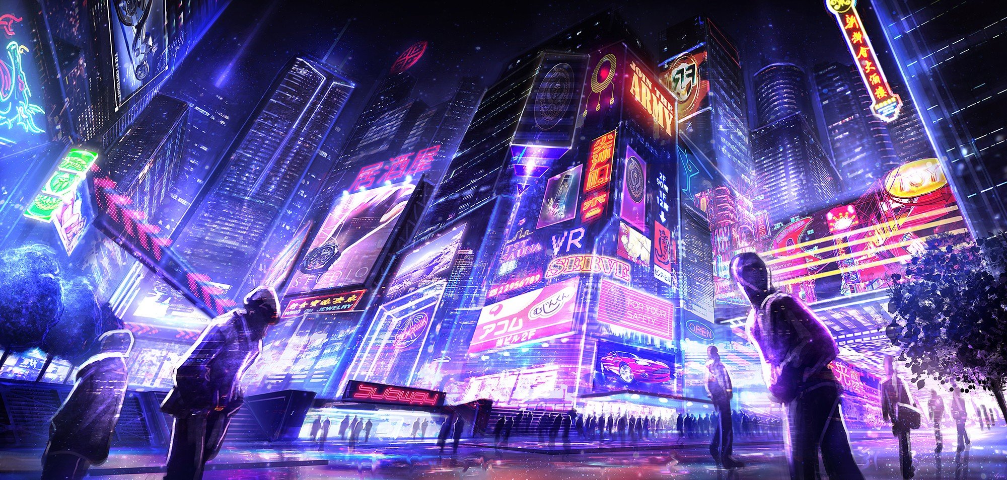 Neon Japanese City Wallpapers