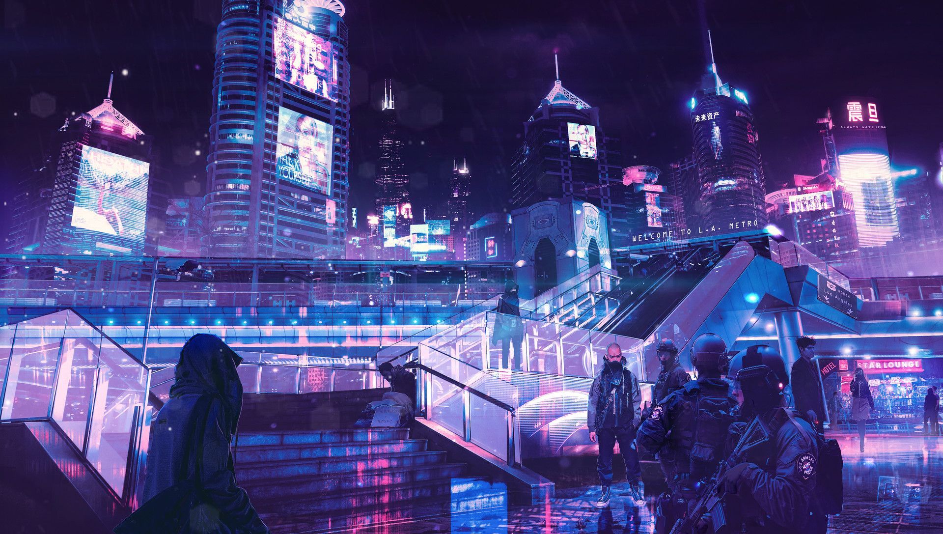 Neon Japanese City Wallpapers