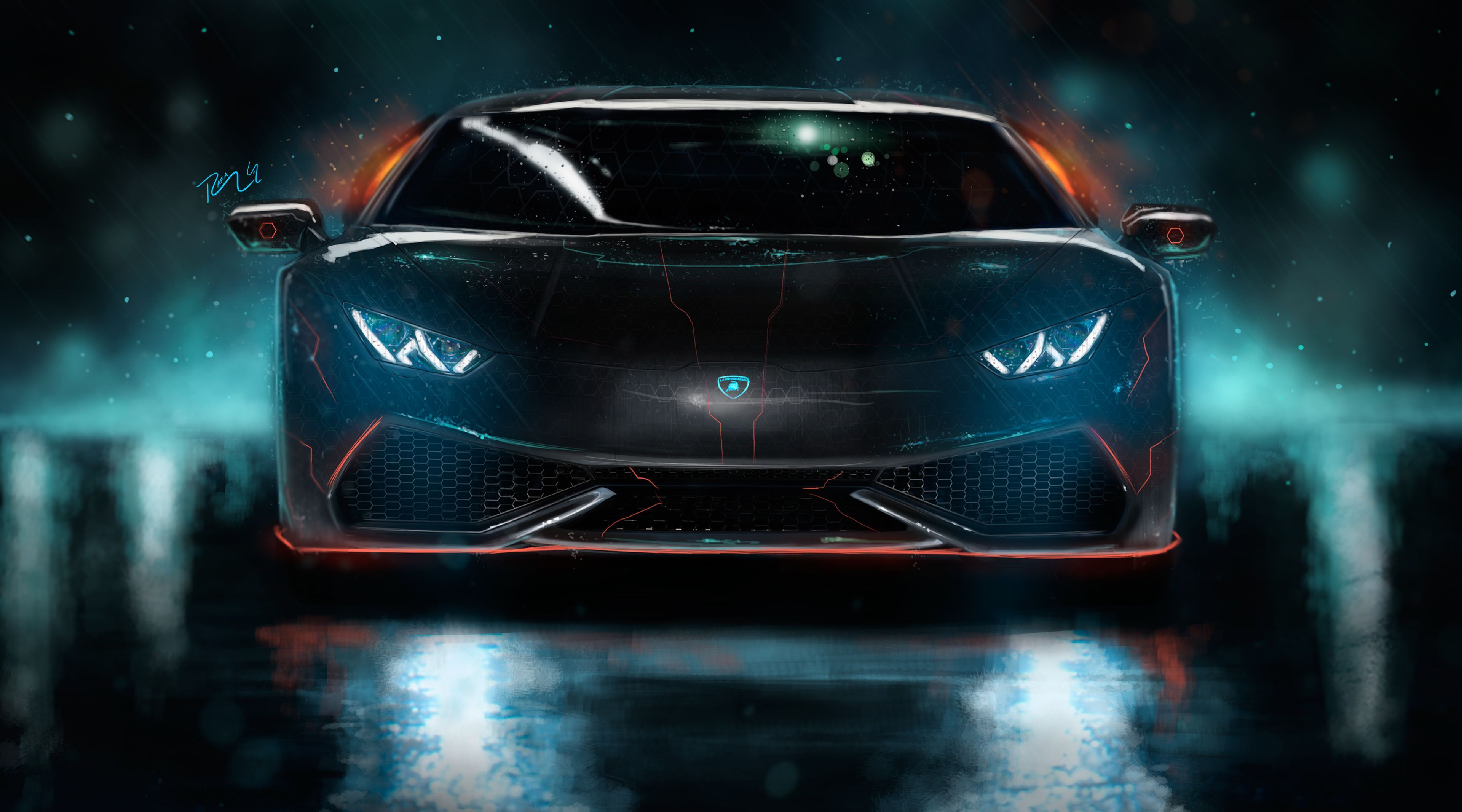 Neon Lamborghini Wallpapers