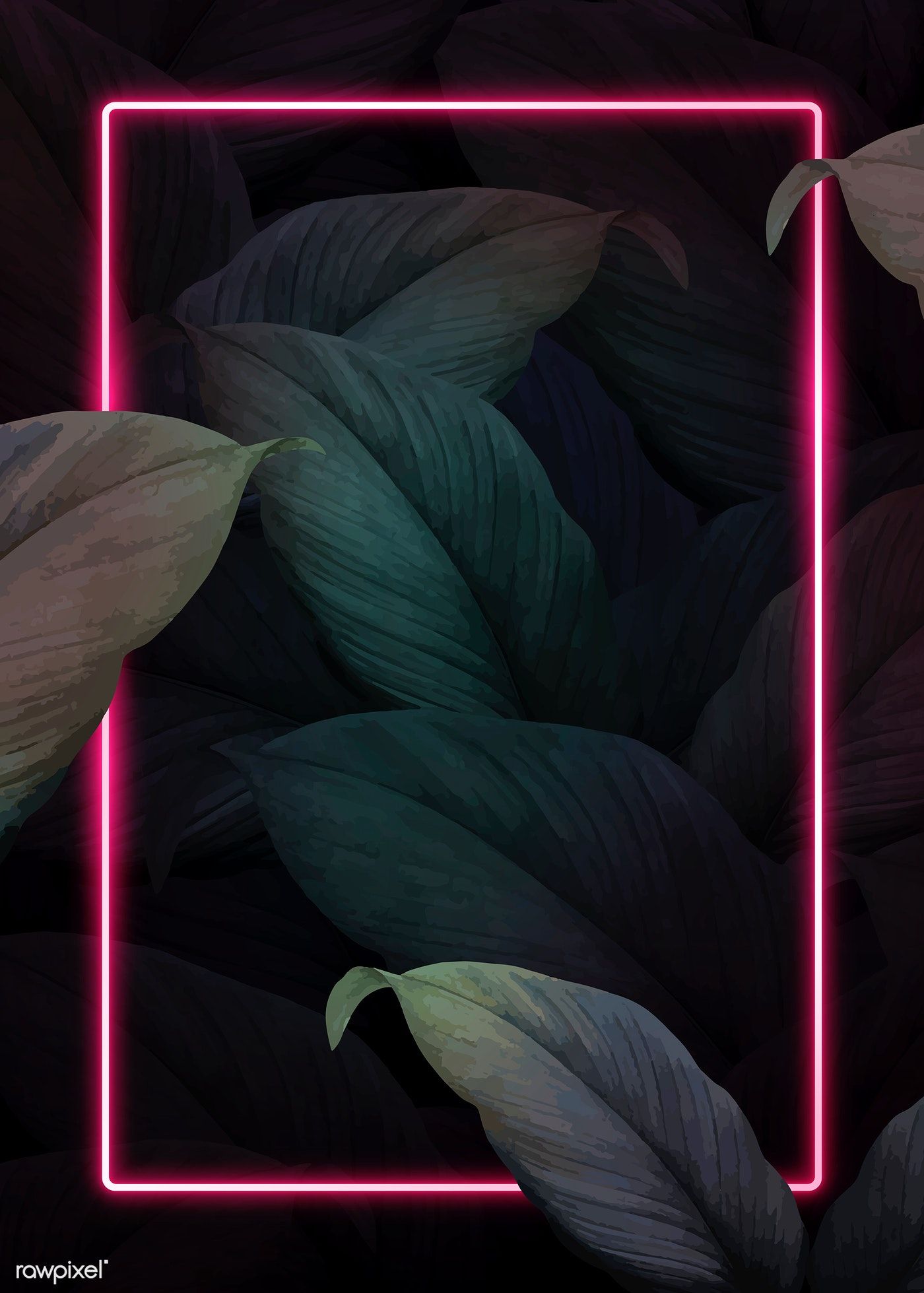 Neon Leaves Wallpapers